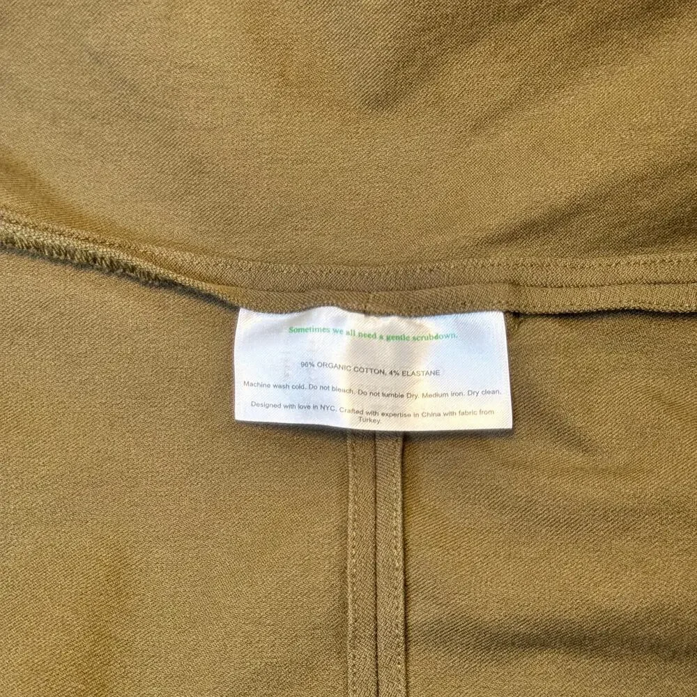 M.M. LaFleur Emalis Eco Jacket Oregano Green Utility Blazer Women's 12 Ethical - Picture 16 of 16